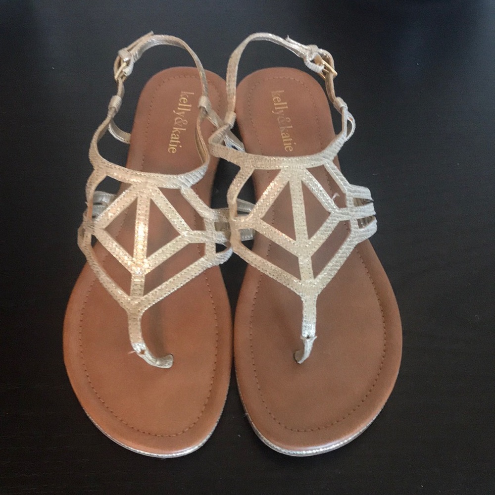 Kelly & Katie Gold Sandals